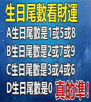 潜江你的生日尾数是几？命运如何？